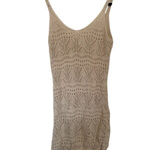 Shade & Shore Beige Crochet Camisole